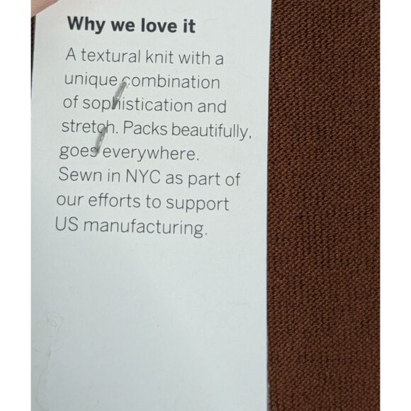 Eileen Fisher 1X Nutmeg Washable Stretch Crepe Slim Ankle Pants Womens USA Made - Picture 8 of 15